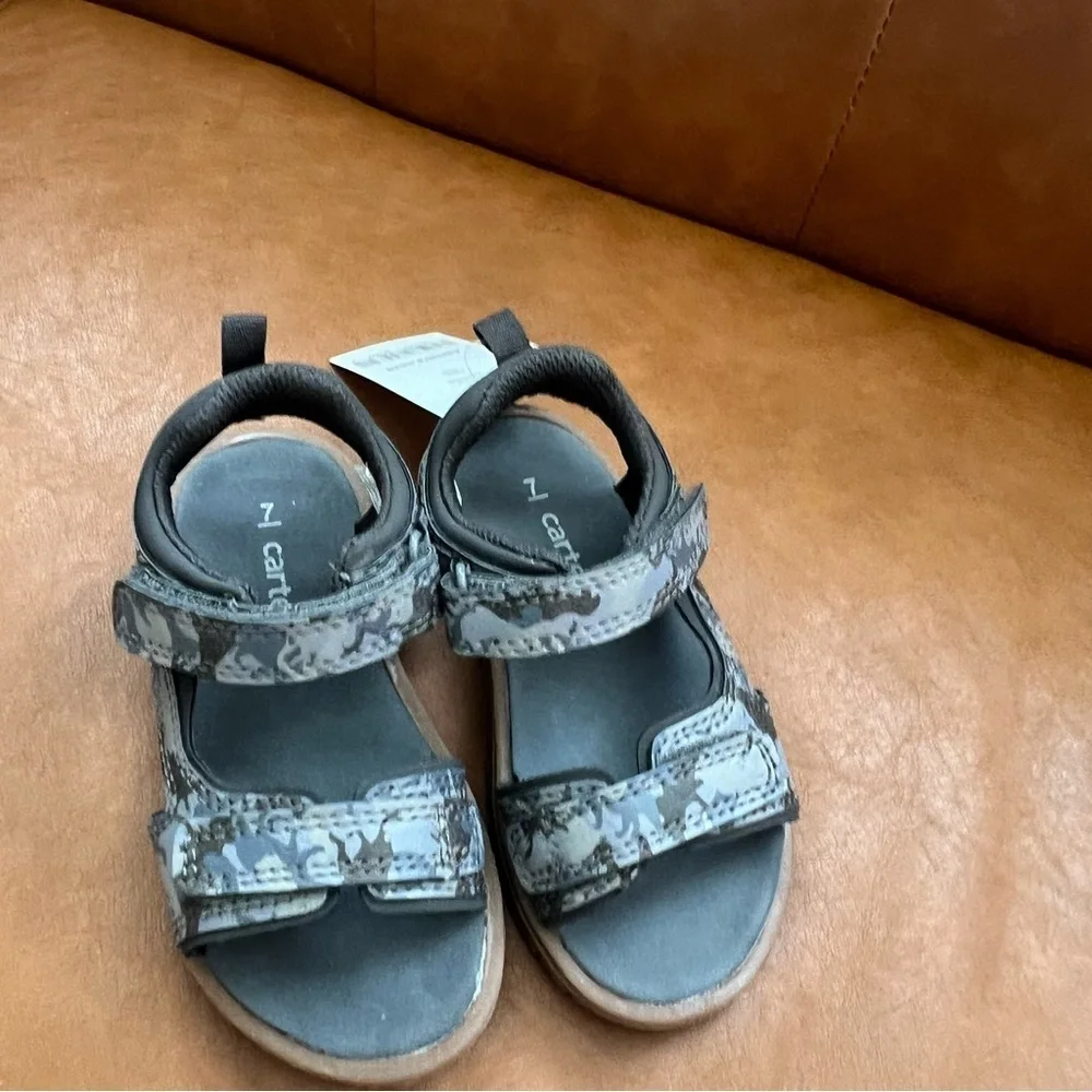 Carter's Gabriel Toddler Boys' Sz 7M Sandals Kids Camouflage Sandals NWT